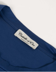 Castello d'Oro Blue T-shirt 100% Cotton Regular Fit thumbnail 3